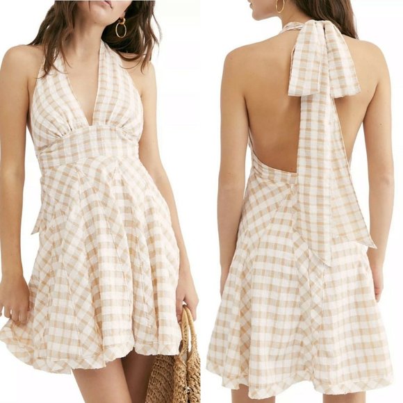 Free People Dresses & Skirts - New Free People Do the Twist Seersucker Halter Min